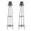 Living And Home 2 Pack Double Tier Solar-Powered Plant Stand 1
