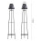 Living And Home 2 Pack Double Tier Solar-Powered Plant Stand 5