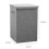 Living And Home Foldable Home Laundry Baskets Laundry Hamper with Lid Grey 6