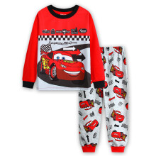 (MK102, 3T) Spring Autumn Children's Clothing Sets Boys 95 Cars McQueen Cartoon Sleepwear Clothes