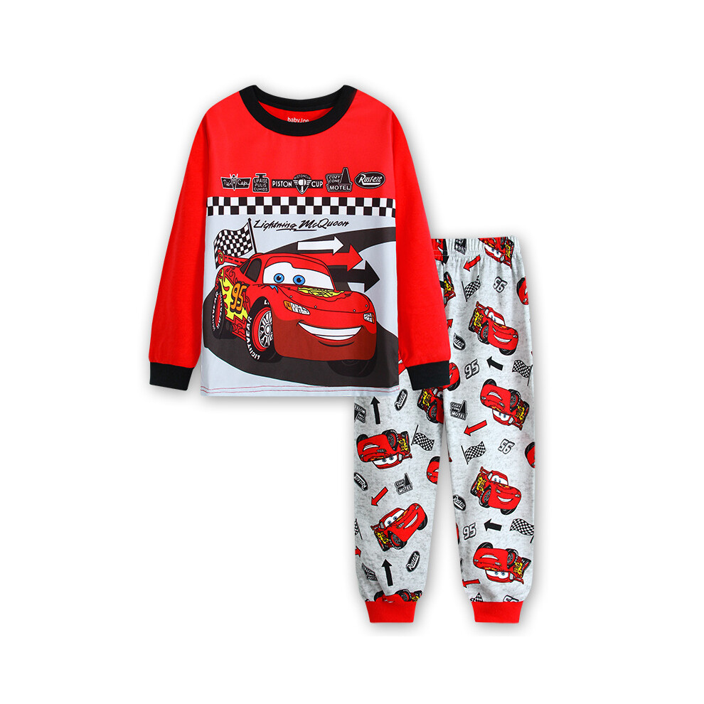 Photos - Other Textiles  Spring Autumn Children's Clothing Sets Boys 95 Cars McQueen Cartoon Sleepwear Clothes Not,Specified(MK102, 3T)