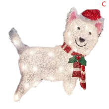 (C) Christmas Decorations Outside Light-up Animals,dog,deer,santa Clausoutside