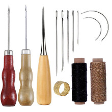 Leather Tools Kitquantity See Charthand Repair Craft Leather Waxed Thread 8 Color With Sewing Needles Scissors Tape Measure For Sewing Leather Leather