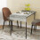 Homcom HOMCOM Folding Dining Table, Drop Leaf Table for 2-4 People, Grey 6