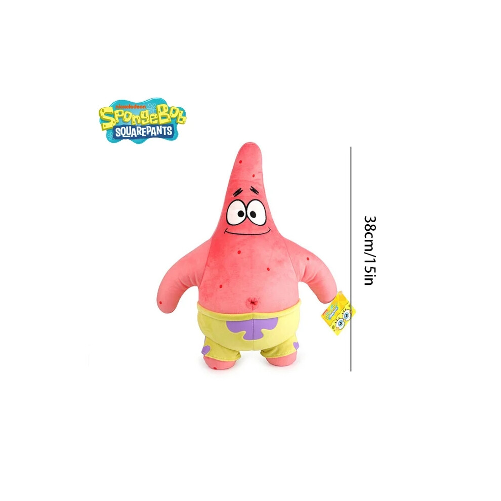 Skesrjtop (38Cm Patrick Star, Other) Spongebob Patrick Star Eugene H. Krabs Gary The Snail Plush Toy Throw Pillow