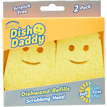 Dish Wand Scrubbing Brush Replacement Heads Soap Dispensing Dish Brushes Texture Changing Washing Up Sponges Detachable Dish Daddy Head Sponge Refills