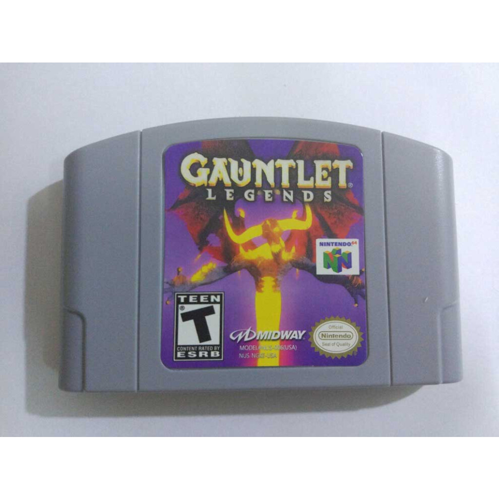 (Gauntlet Legends) Worms Armageddon/Clay Fighter/Gauntlet Legends/Stunt Racer N64 Video Game Card Usa Version 738060820732