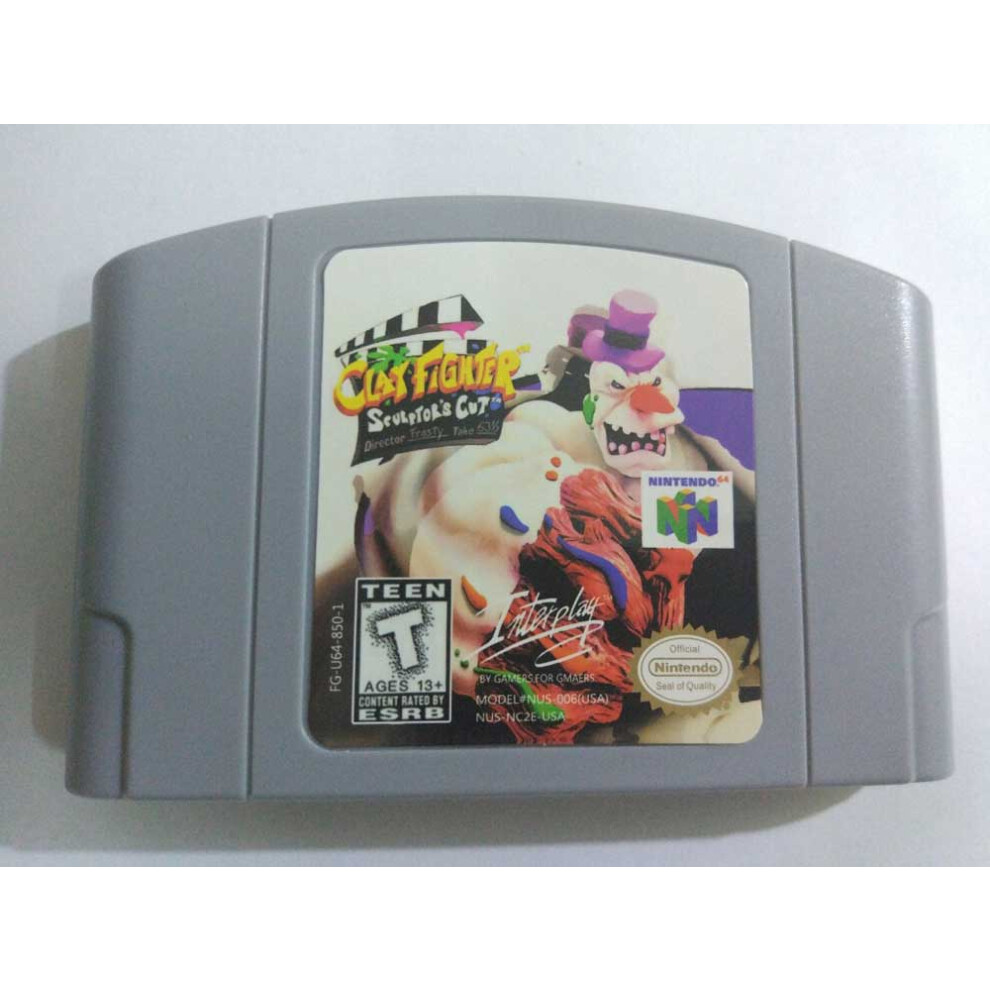 (Clay Fighter - Sculptor's Cut) Worms Armageddon/Clay Fighter/Gauntlet Legends/Stunt Racer N64 Video Game Card Usa Version 738060820749