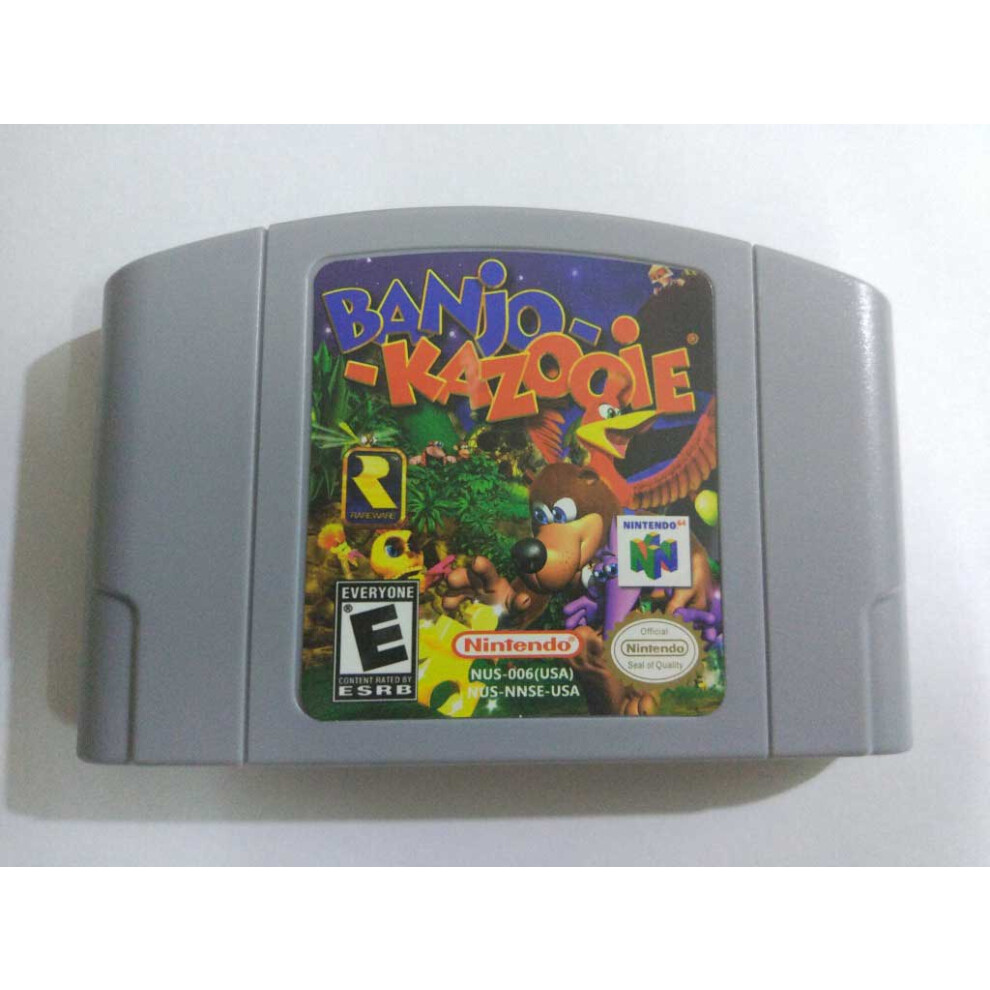 (Banjo-Kazooie) Worms Armageddon/Clay Fighter/Gauntlet Legends/Stunt Racer N64 Video Game Card Usa Version 738060820756
