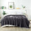 (Single Sherpa Blankets) Grey Blankets Sherpa Fleece Single Double King 6