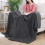 (Double Fleece Blankets) Grey Blankets Sherpa Fleece Single Double King 7