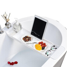 Bath Shelf Bathtub Tray Adjustable Bathtub Tray Expandable Storage Rack Bathtub Telescopic Storage Rack
