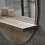 kleankin Round Mirror for Wall Makeup Mirror with Shelf Grey Wood Effect 8