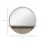 kleankin Round Mirror for Wall Makeup Mirror with Shelf Grey Wood Effect 2