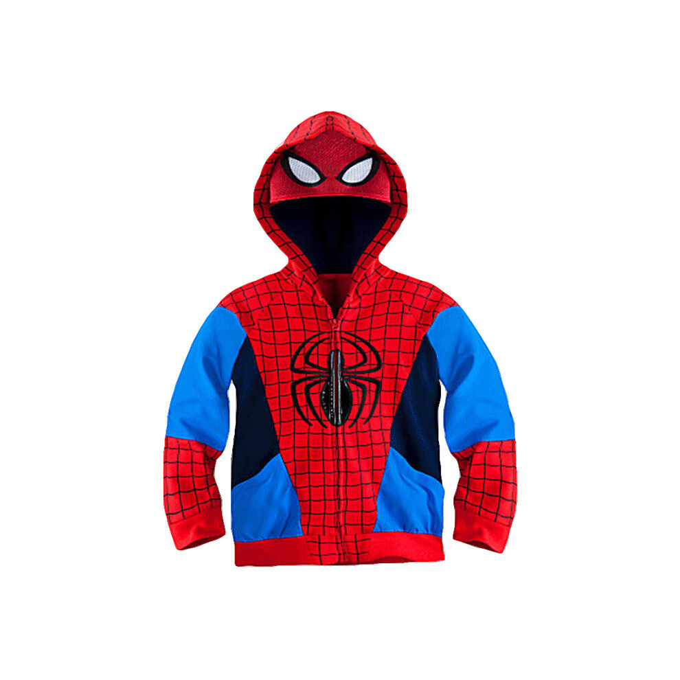 (Red Spider-Man, 3-4Years) Kids Boys Superhero Sweatshirt Hooded Coat Jackets