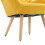 Living And Home (Yellow) Linen Upholstered Tufted Button Accent Armchair 7