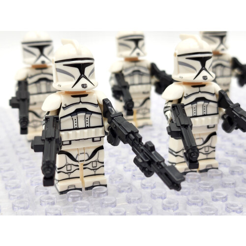 Star Wars Clone Commander Obi-Wan Phase 1 Clone Troopers 11 Minifigures Set - ABS Plastic, Ages 4+ 1