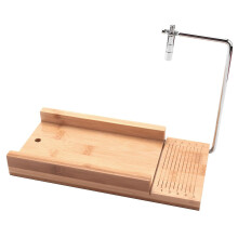 Wooden Stainless Steel Soap Cutter Candle Cakes Chocolates Cutting Tool With Wire Cutter For Christ
