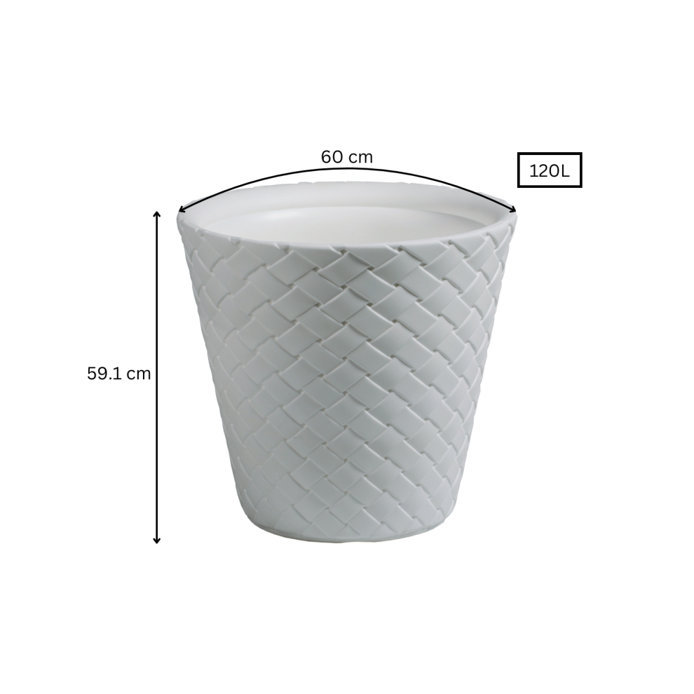 (120 L) Elegant Flower Pot Extra Large White 27L - 120L