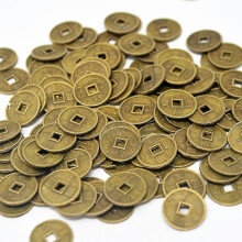 Wholesale 100pcs Fengshui I Ching Coins Dia:1cm   Gift Bag Y-1045