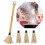 Bbq Basting Mops 18 Inch Grill Basting Brush Wooden Long Handle With 3