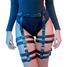 Women Leg Harness Caged Thigh Holster Garters Adjustable Waist Leg Cincher Cage Belt
