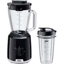 Braun PowerBlend 1 Jug Blenders With Smoothie2Go Bottle 600W 1.5 Litre