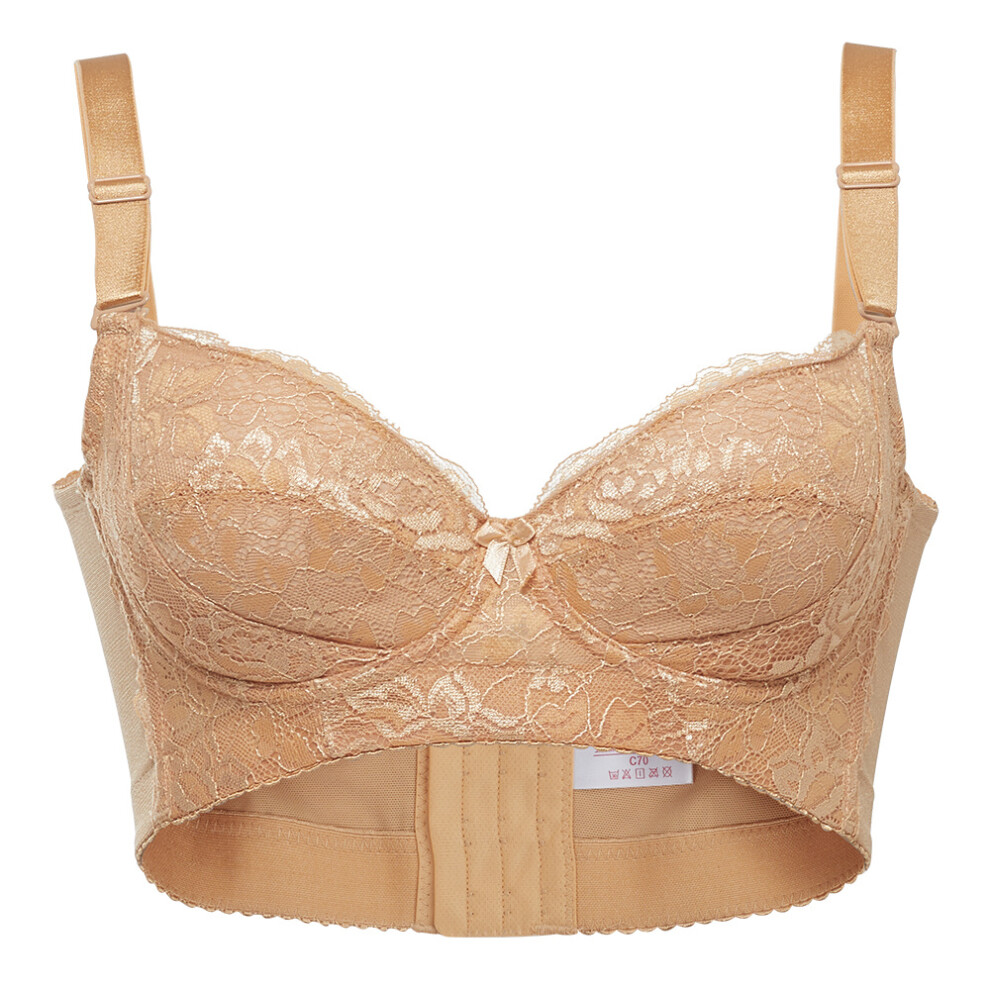 (Gold, 70C/32C) Women Lace Push-up Brassiere 16 Sizes Available