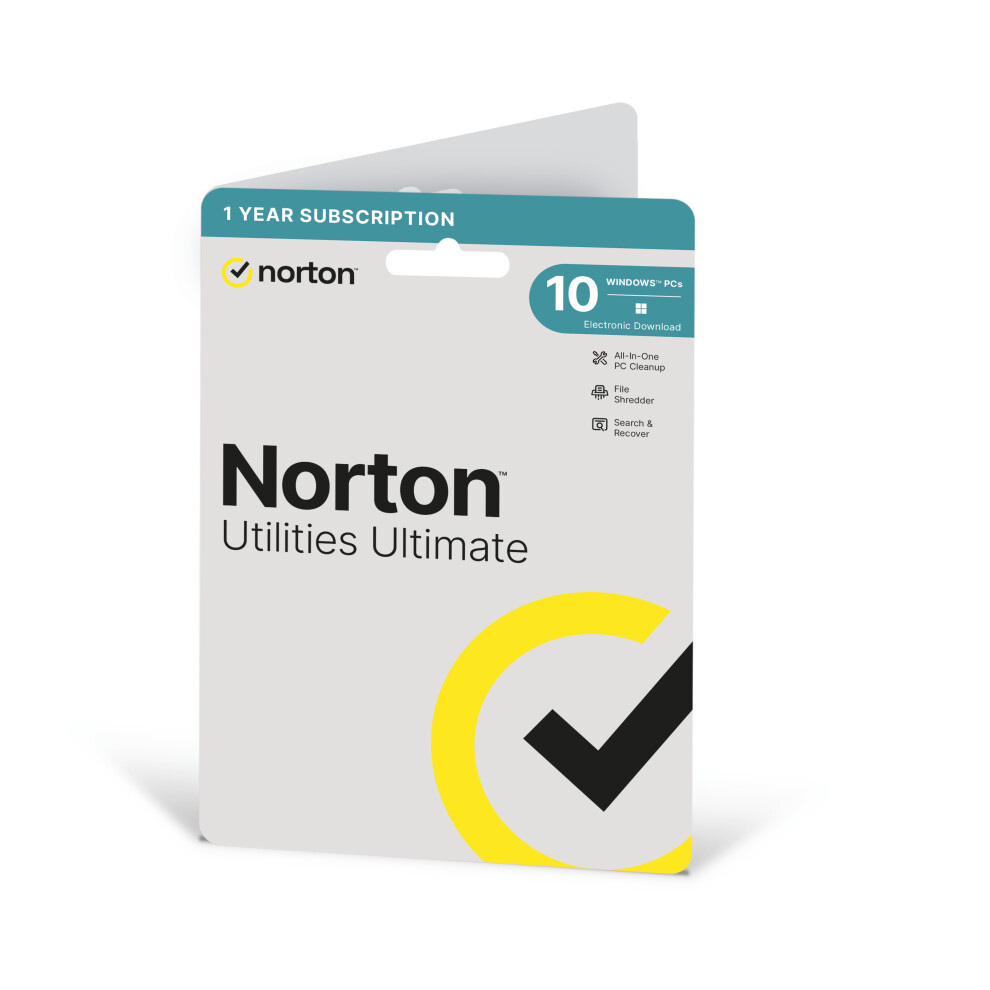 Norton Utilities Ultimate 10 Devices 1 Year Subscription for Windows PC