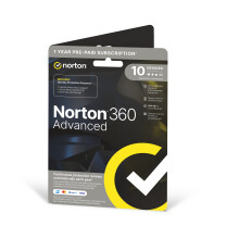 Norton 360 Advanced 10 Devices 1 Year Subscription with Auto Renewal