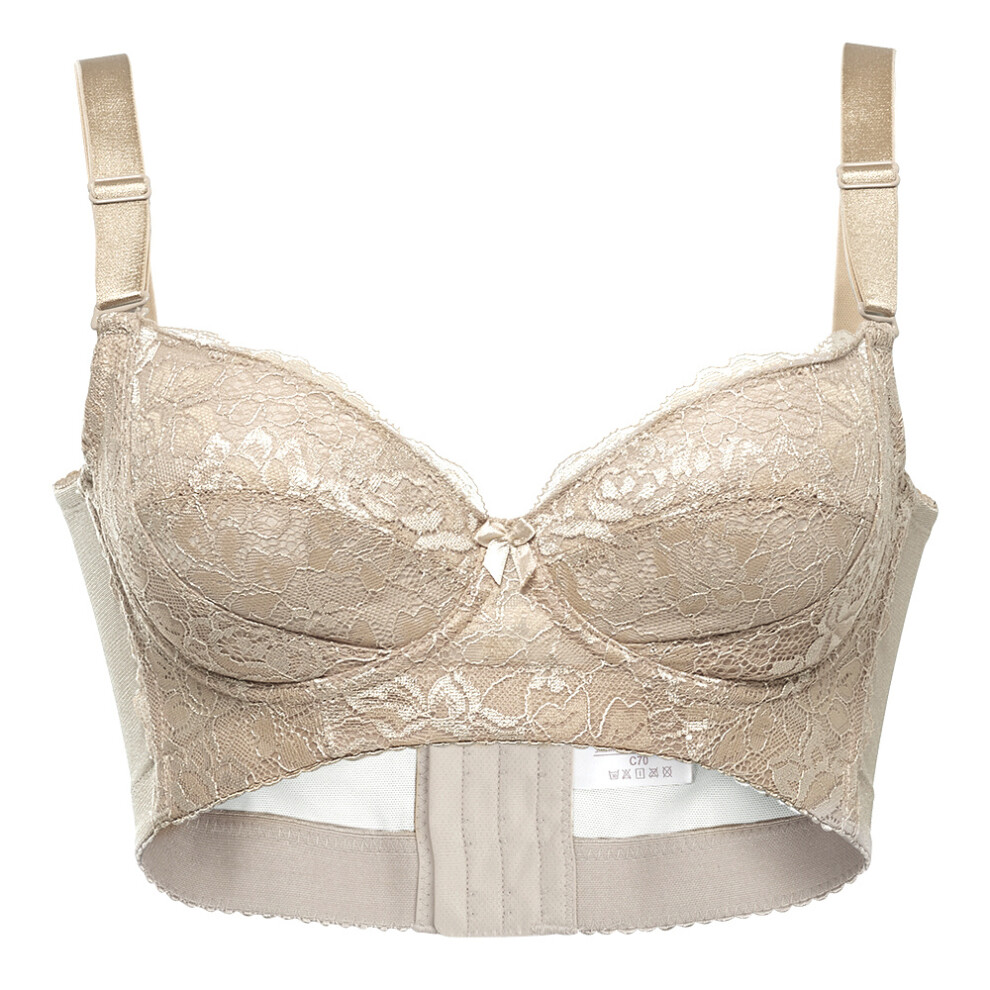 (Beige, 70D/32D) Women Lace Push-up Brassiere 16 Sizes Available