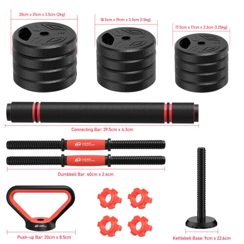 Halterset 20 kg van cement voor training 1