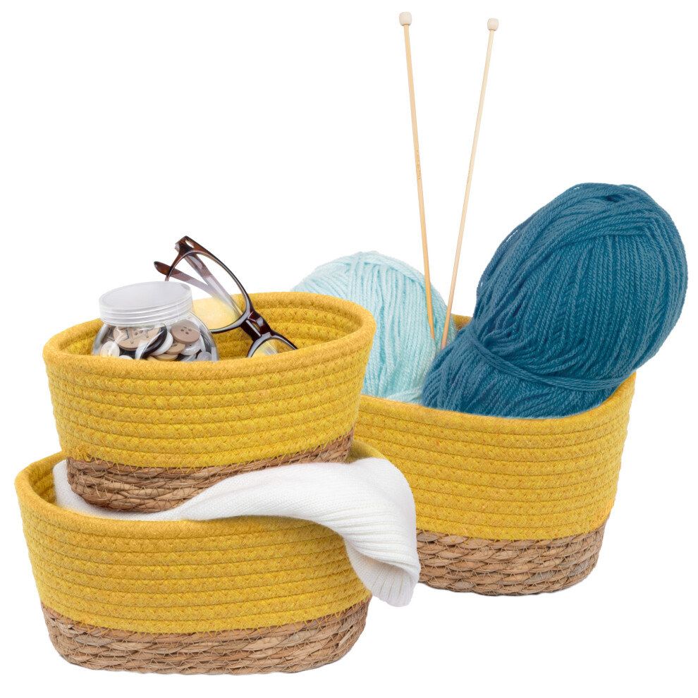 TULLA Seagrass Baskets,  Set of 3