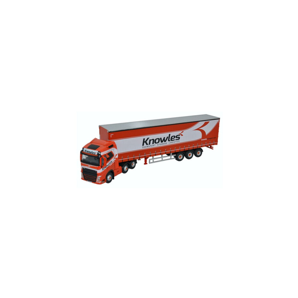 Oxford Diecast 76Vol4003 Volvo Fh4 (G) Curtainside Knowles Oo Gauge