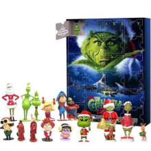 (The Grinch G) Grinchen adventskalender med överraskningsleksaker – innehåller 24 gåvor
