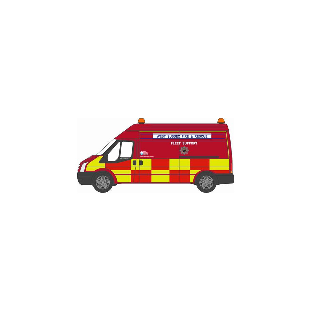 Oxford Diecast Ford Transit MkV LWB West Sussex Fire & Rescue ODNFT020 N Gauge