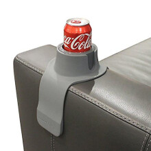 (Grey) Armrest Couch Cup Holder A Weighted, Silicone, Anti Slip Coaster Stops Spills On Your Sofa, Arm Chair Or Recliner And Keeps Drinks Within Reach