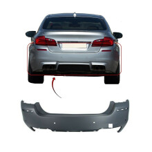 BMW 5 Series F10 2013-2017 Rear Bumper Primed With Pdc M Sport Only