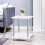 2 Tier High Gloss Shelf Unit - White 1