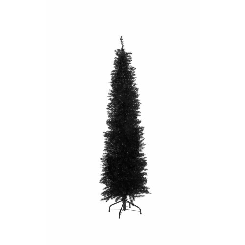 6FT Slimline Artificial 560 Tips Christmas Tree - Black