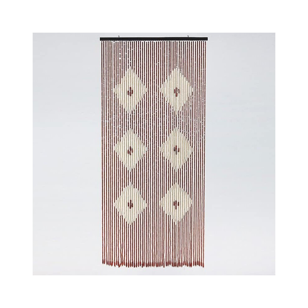 Tuscany Provence Bamboo Beaded Curtain - 90 x 180cm