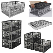 32L Collapsible Plastic Foldable Crates - 6