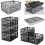 32L Collapsible Plastic Foldable Crates - 6 1