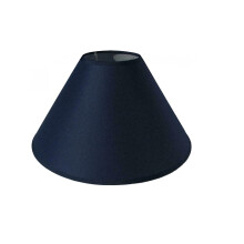 12" Cotton Coolie Lampshade - Navy Blue