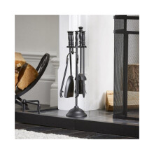 5Pcs Fireplace Companion Set Black