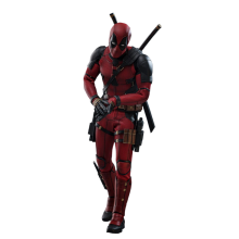 Figurine Hot Toys MMS746B - Marvel Comics - Deadpool & Wolverine - Deadpool Deluxe Version