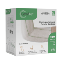 Comfifast Elasticated Tubular Viscose Bandage Green Line 5cm X 10m-F25