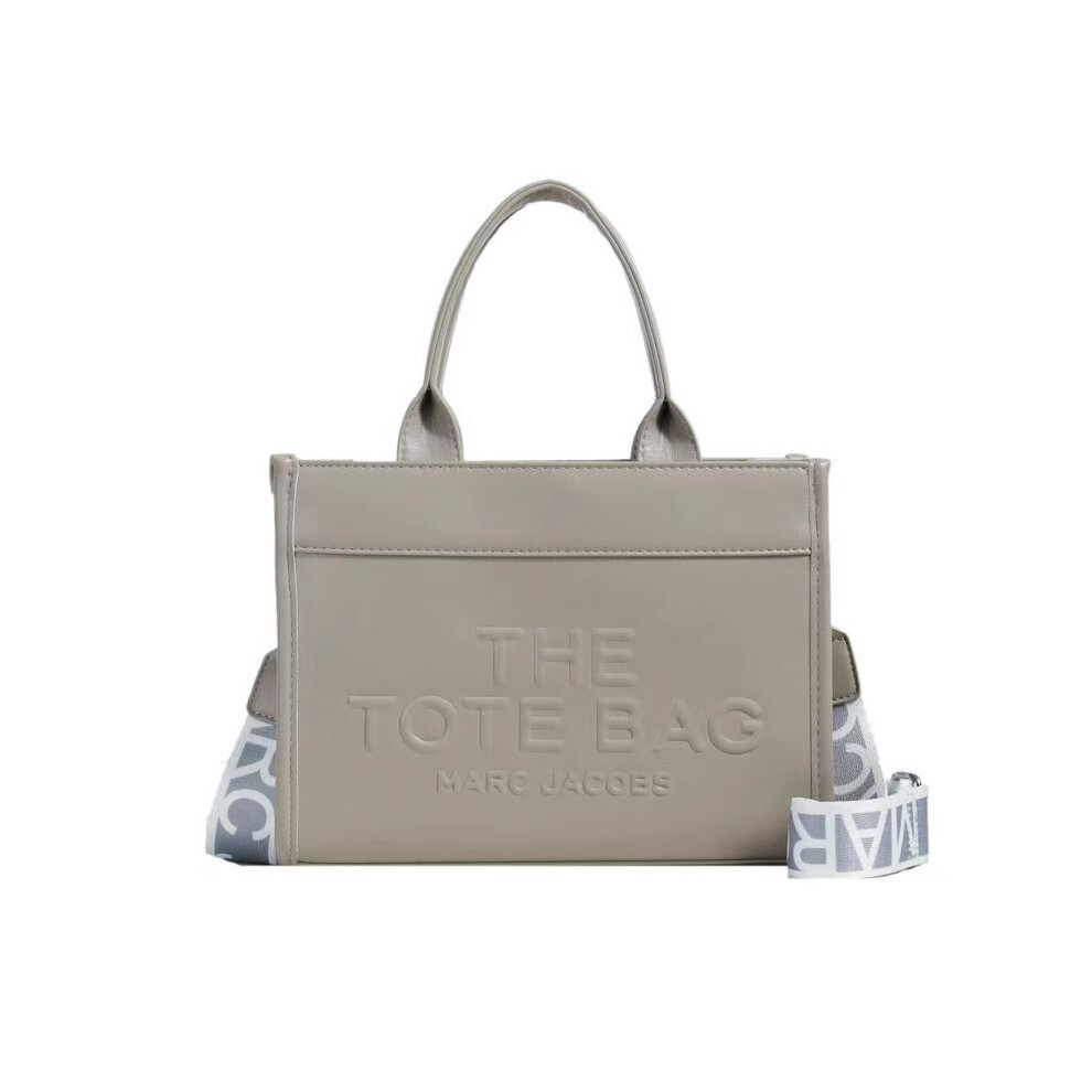 (grey) Women's new handbag Letter-embossed tote bag High-value fashionable and sweet three-dimensional outing shoulder bag