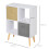 Homcom HOMCOM Freestanding 4 Cube Storage Cabinet Unit Bookcase w/ 2 Drawer 2