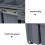 Homcom HOMCOM Recycle Waste Bin 40L Sorter Kitchen Recycle Waste Bin Pull ABS Silver 5